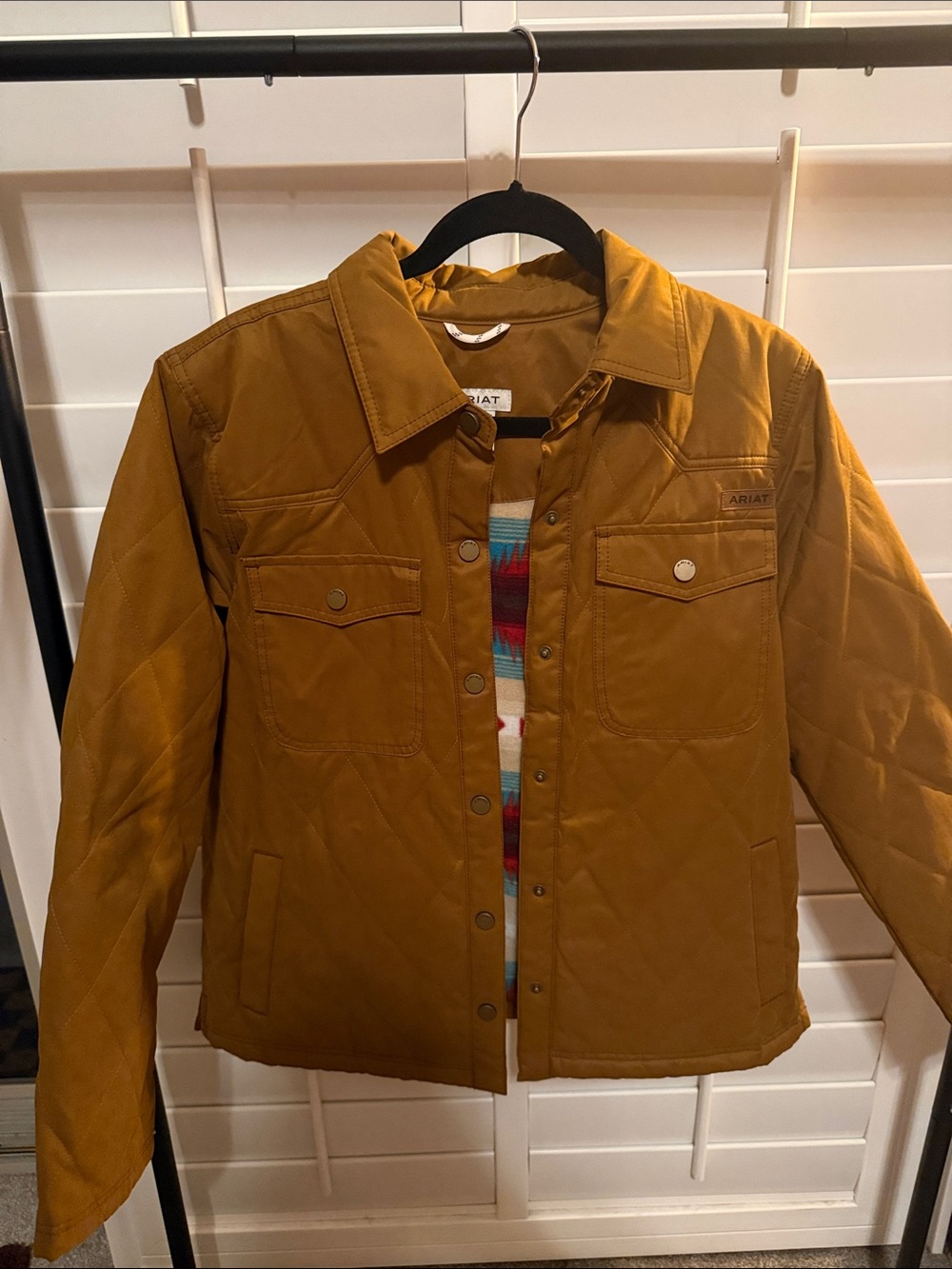 Ariat Quilted Jacket in Mustard